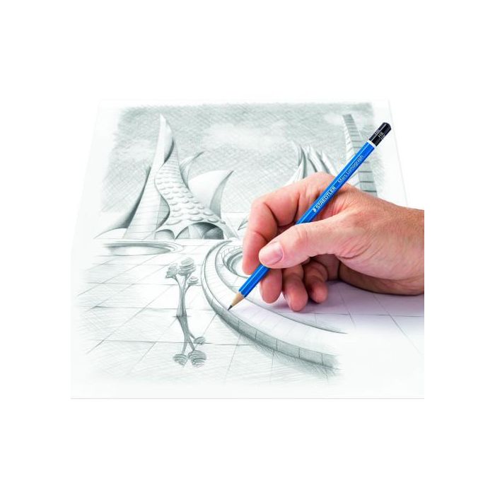 Staedtler 100 G24 Estuche de metal con 24 lápices de dibujo en graduaciones surtidas 4