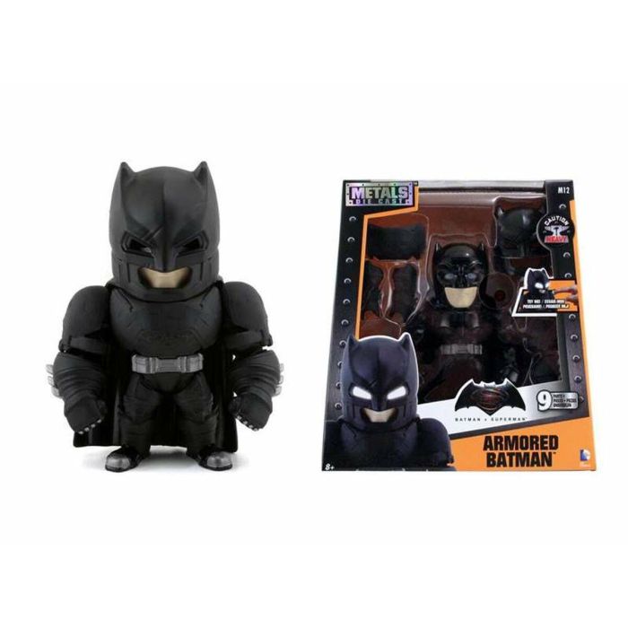 JAVA - Figura metálica de Batman + armadura para crear y personalizar - 15cm