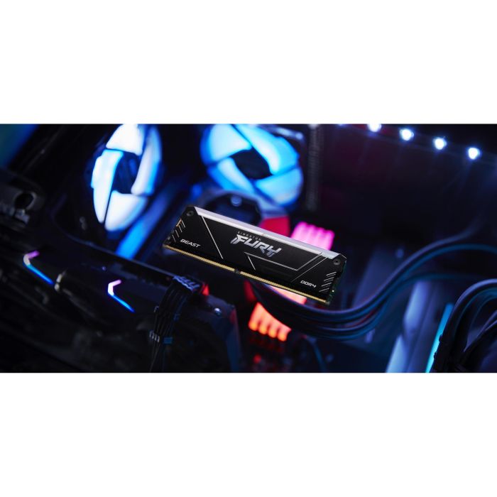 Kingston FURY Beast RGB 64GB DDR4 3200MT/s CL16 DIMM (Kit de 4x16GB) para PC - Memoria RAM con Iluminación 6 Kingston FURY Beast RGB 64GB DDR4 3200MT/s CL16 DIMM (Kit de 4x16GB) para PC - Memoria RAM con Iluminación 6