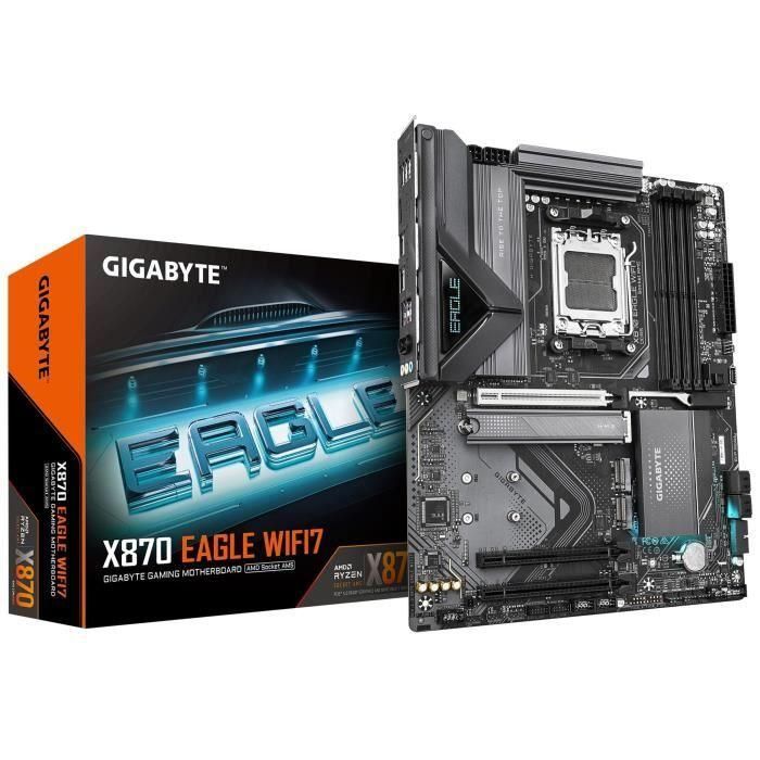 Gigabyte Placa Base X870 EAGLE WIFI7 AMD Ryzen 9000 DDR5 Wi-Fi 7 ATX