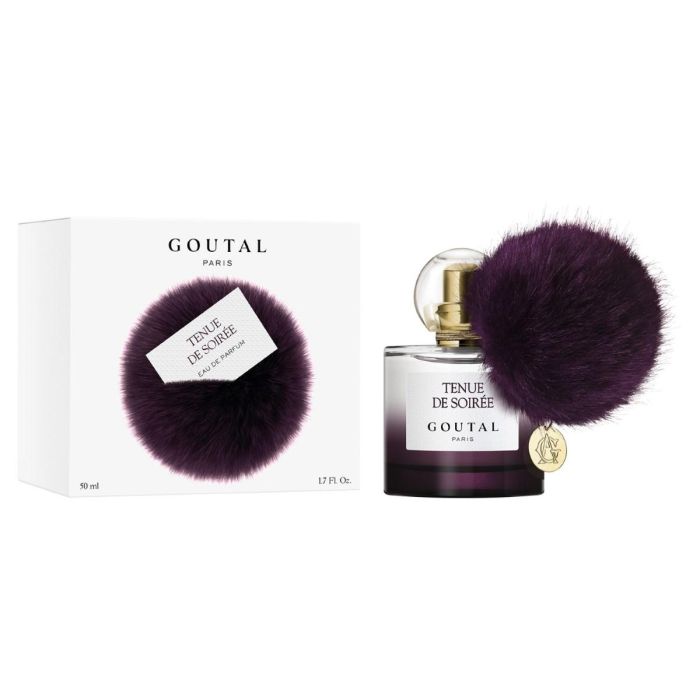 Goutal Tenue de Soirée Eau de Parfum Mujer 50 ml - Perfume Amaderado Floral con Pachulí, Violeta y Toque de Almizcle, Frasco Borgoña