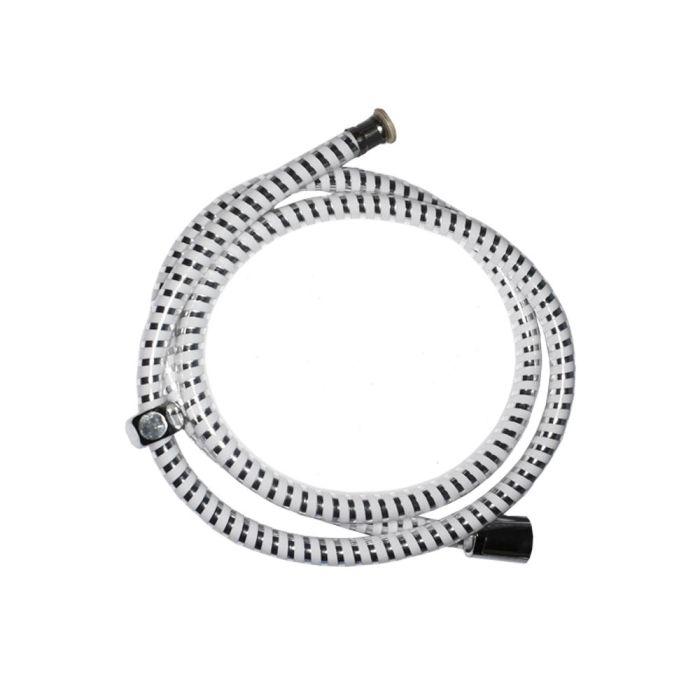 Edm Flexo de ducha flexible PVC blanco/cromo 1,5 m 0 Edm Flexo de ducha flexible PVC blanco/cromo 1,5 m 0