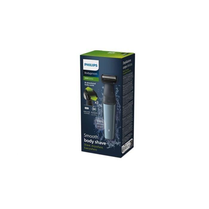 Philips Afeitadora Corporal Bodygroom 3000 3, Wet & Dry, Carga USB, 3 Ajustes de Longitud 2 Philips Afeitadora Corporal Bodygroom 3000 3, Wet & Dry, Carga USB, 3 Ajustes de Longitud 2