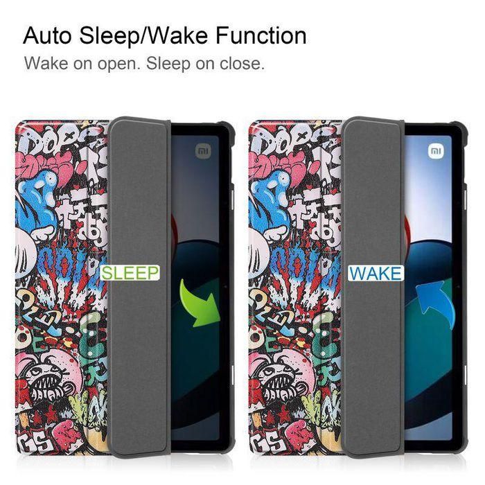 CoreParts Cover for Xiaomi Redmi Pad 10.61 2022. Tri-fold Caster Hard Shell Cover with Auto Wake Function - Graffiti Style 1 CoreParts Cover for Xiaomi Redmi Pad 10.61 2022. Tri-fold Caster Hard Shell Cover with Auto Wake Function - Graffiti Style 1