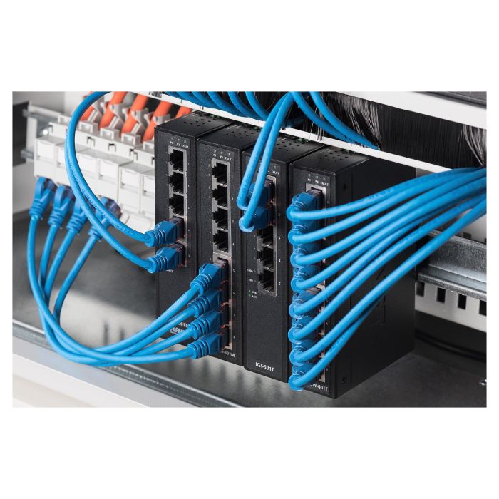 Digitus Soporte de Carril DIN 3HE 19" (483mm) para Rack Industrial Gris Acero 2