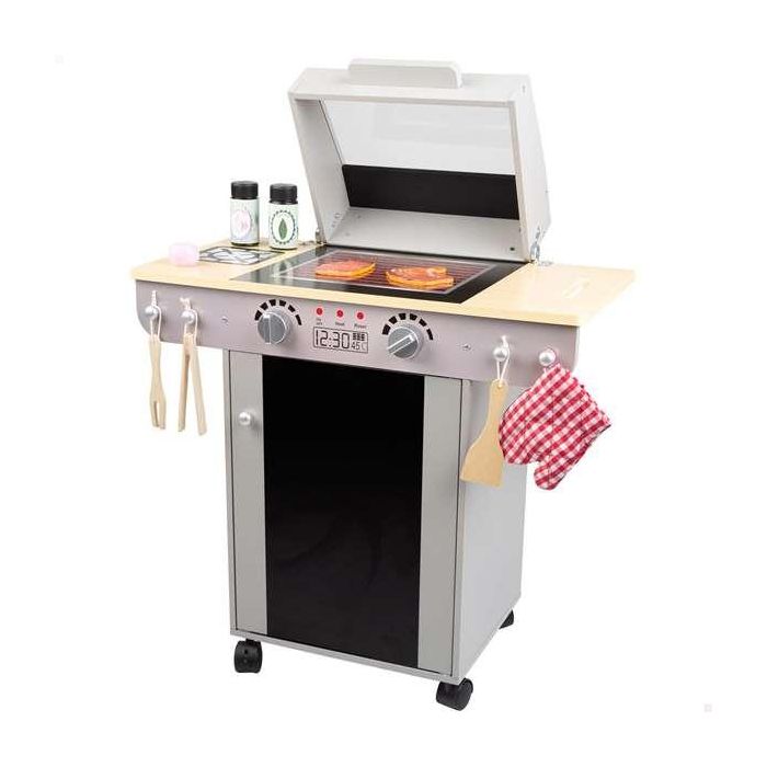 Barbacoa de madera con 10 piezas 60x30x66,5 cm Barbacoa de madera con 10 piezas 60x30x66,5 cm