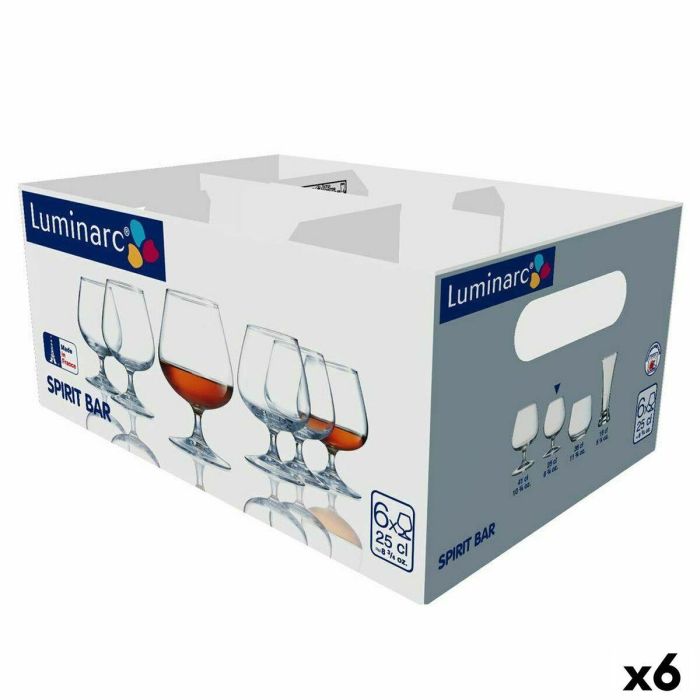 Copa Coñac Vidrio Spirit Bar Luminarc 25 cL (6 Unidades) 5 Copa Coñac Vidrio Spirit Bar Luminarc 25 cL (6 Unidades) 5