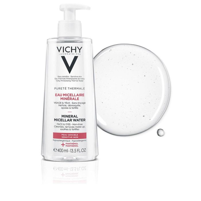 Vichy Agua Micelar Mineral Pieles Sensibles con Agua Volcánica de Vichy y Pantenol 400 ml 1