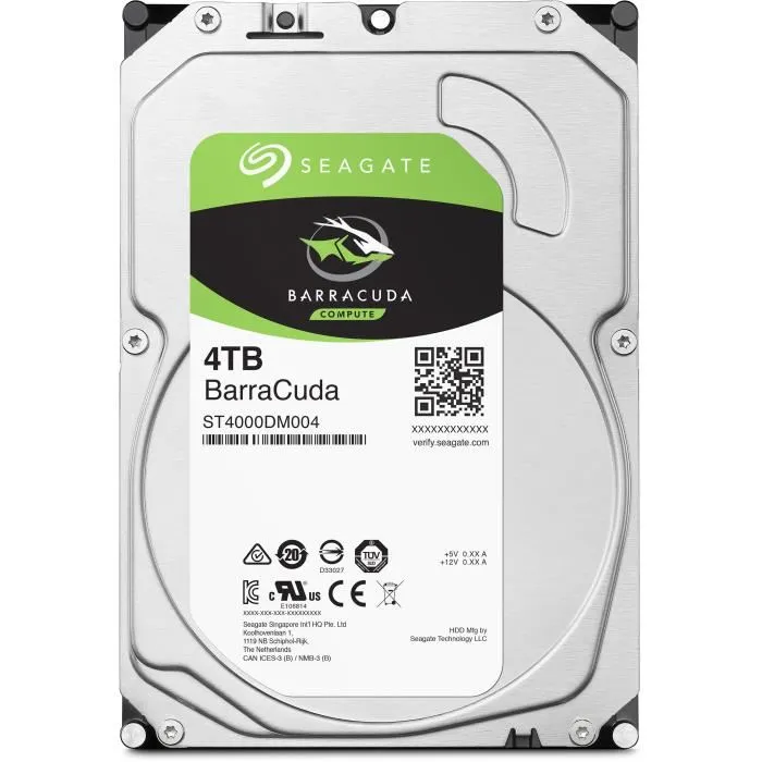 Seagate ST4000DM004 Disco Duro Interno HDD BarraCuda 4TB 5400 RPM 3.5 3