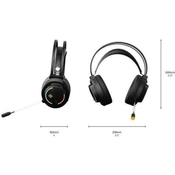 Mobility Aquila Pack Gaming RGB 4 en 1: Teclado ergonómico retroiluminado, Ratón 6400 DPI, Auriculares 3.5mm, Alfombrilla XL 1