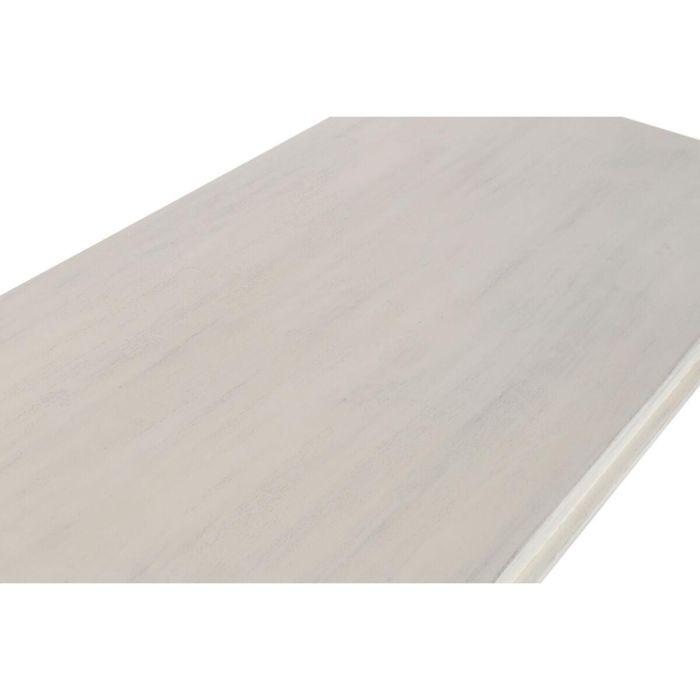 DKD Home Decor Mesa de Centro Balinesa de Madera Decapé Blanca 107 x 45 x 170 cm 6