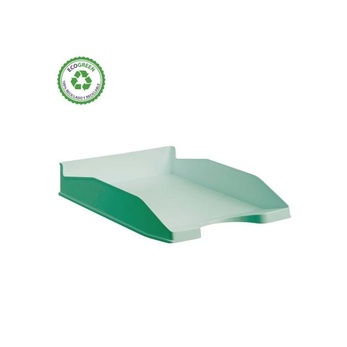 Archivo 2000 Bandeja Apilable 3 Posiciones Ecogreen Reciclado Verde Pastel 345x255x60 mm 1
