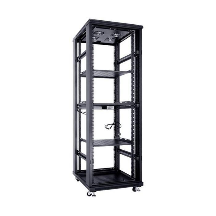 MicroConnect Armario rack de 19" 32HU Ancho 600x800. Negro RAL 9004 1