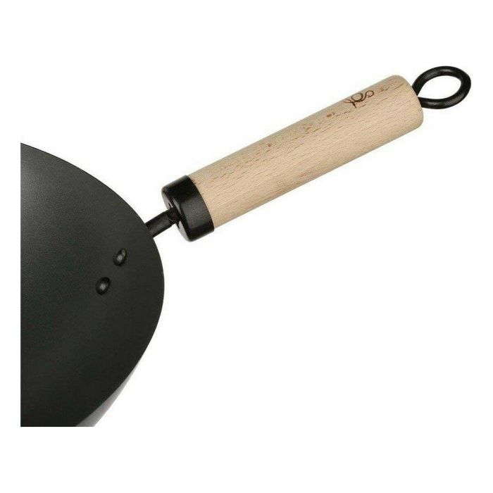 Sartén Wok Secret de Gourmet Negro Acero Inoxidable Ø 35 cm 1 Sartén Wok Secret de Gourmet Negro Acero Inoxidable Ø 35 cm 1