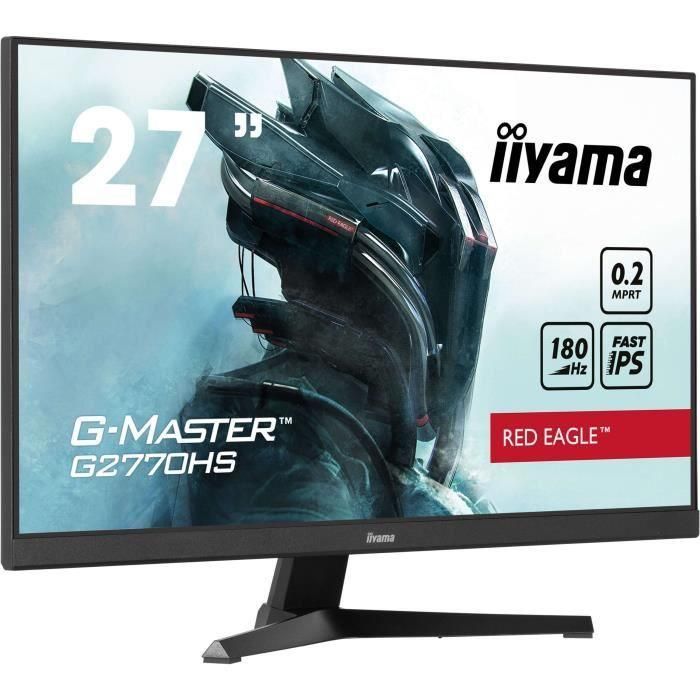 Monitor para PC - IIYAMA - G2770HS-B1 - 27" FHD - IPS - 180 Hz - 0,2 ms - HDMI/DP - Altavoces - VESA 100x100 - Negro 1