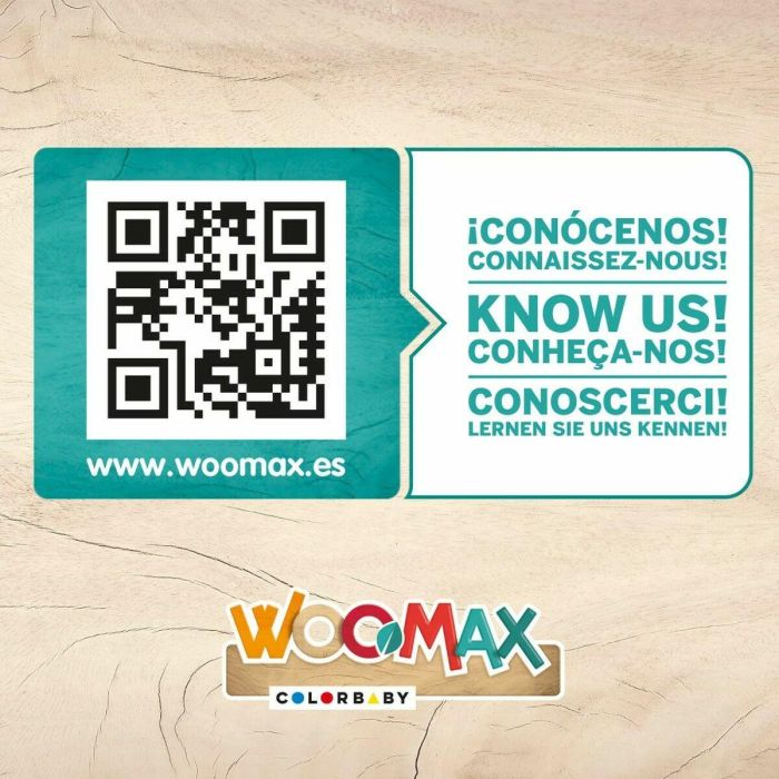 Moto correpasillos de madera vaca woomax 12" 85x37x53 cm 1