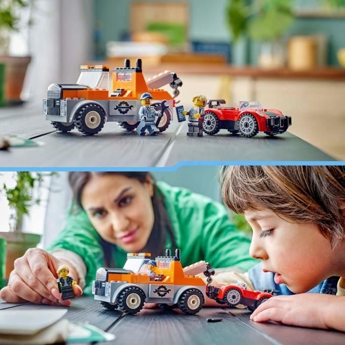 LEGO 60435 Camión Grúa y Reparación Deportivo City, Set de Construcción de Juguete con Grúa, Coche Deportivo y Minifiguras 4 LEGO 60435 Camión Grúa y Reparación Deportivo City, Set de Construcción de Juguete con Grúa, Coche Deportivo y Minifiguras 4