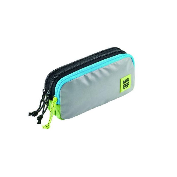 Miquelrius Estuche Portatodo Triple Reciclado Rider Green MR19335 RPET Poliéster 210 X 105 X 60 MM