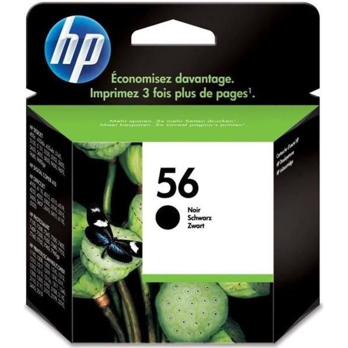 Cartucho de tinta negra original HP 56 para HP OfficeJet 5610 y HP PSC 1217/1311/1355 (C6656AE) Cartucho de tinta negra original HP 56 para HP OfficeJet 5610 y HP PSC 1217/1311/1355 (C6656AE)