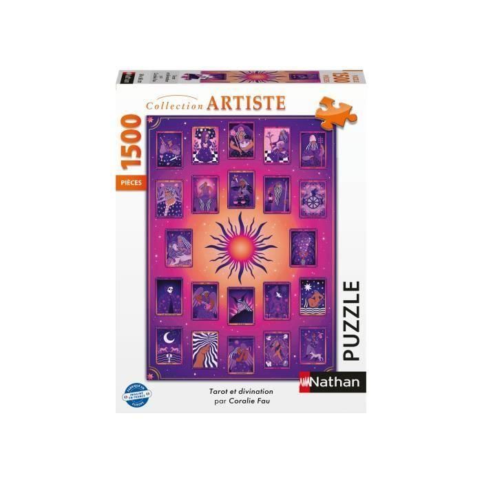Nathan - Puzzle de 1500 piezas - Tarot y adivinación/Coralie Fau - Adultos y niños a partir de 14 años - Puzzle de calidad premium - 12000930 1 Nathan - Puzzle de 1500 piezas - Tarot y adivinación/Coralie Fau - Adultos y niños a partir de 14 años - Puzzle de calidad premium - 12000930 1