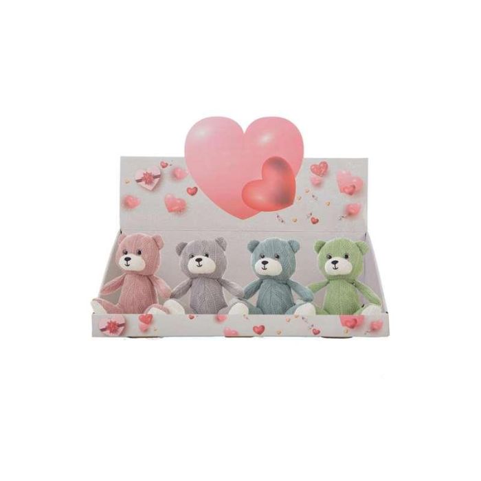 Creaciones Llopis Osito de Peluche de Poliéster Tejido de Punto 16 cm - Display de 12 Unidades, 4 Colores Surtidos Creaciones Llopis Osito de Peluche de Poliéster Tejido de Punto 16 cm - Display de 12 Unidades, 4 Colores Surtidos