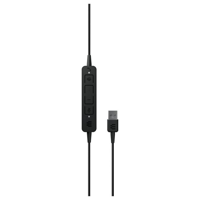 EPOS Auriculares Adapt 160T USB II para Oficina y Centro de Llamadas, Binaurales, Diadema, Conexión USB, Micrófono con Cancelación de Ruido, Color Negro