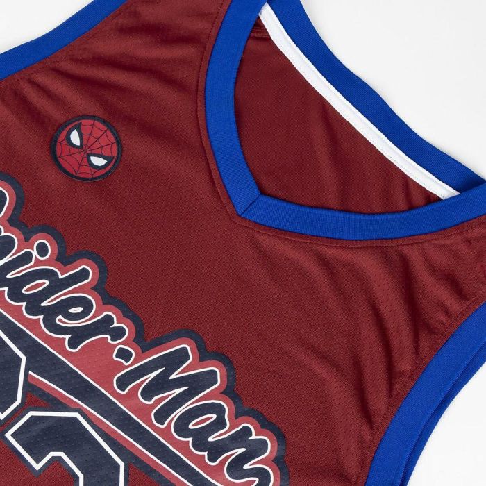 Camiseta de baloncesto Spider-Man Rojo Unisex 2 Camiseta de baloncesto Spider-Man Rojo Unisex 2