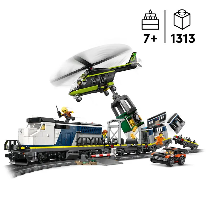 Lego City 60508 Robo al Tren de la Policía Juguete de Construcción para Niños +7 Años