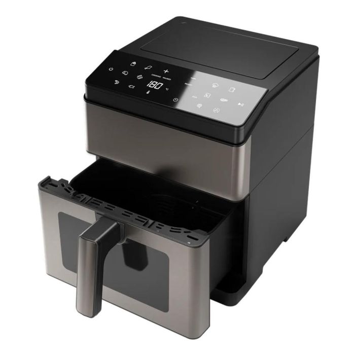 Aiwa Freidora de Aire AFR-8000 1800W 8L Cocina Saludable Acero Inoxidable 12 Programas Digitales 2 Aiwa Freidora de Aire AFR-8000 1800W 8L Cocina Saludable Acero Inoxidable 12 Programas Digitales 2