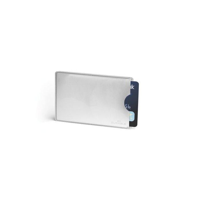 Funda Tarjetas Durable Rfid Plata Bolsa De 3