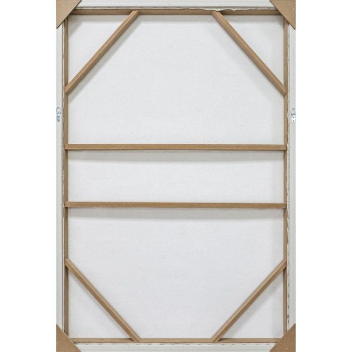 DKD Home Decor Cuadro Urban Lienzo PS Chica Rayas Rojo Negro 123 x 83 x 4 cm (2 Unidades) 1