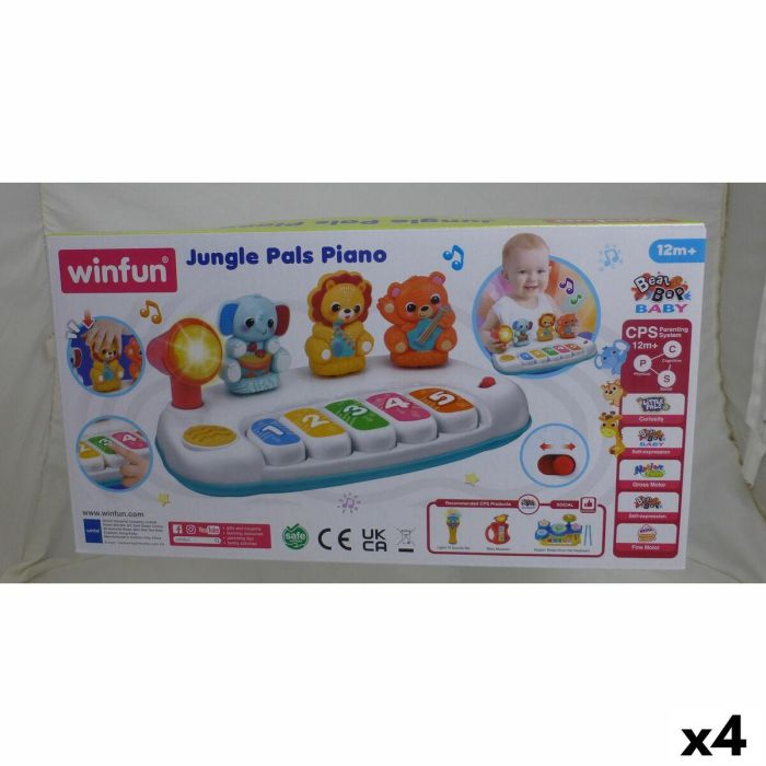 Piano de juguete Winfun 26 x 11 x 15 cm (4 Unidades) 9 Piano de juguete Winfun 26 x 11 x 15 cm (4 Unidades) 9
