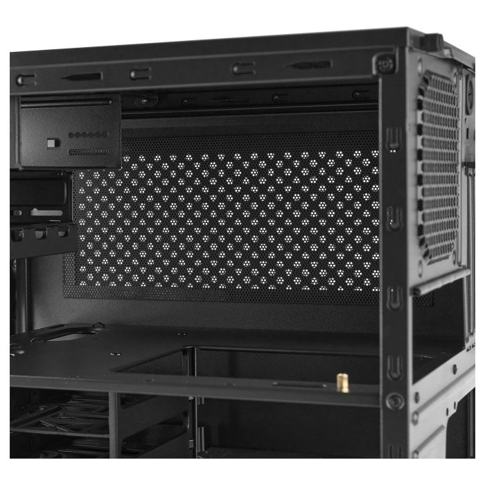 Chieftec CI-02B-OP Caja de PC Cubo Negro para micro ATX y Mini-ITX con Fuente de Alimentación 11
