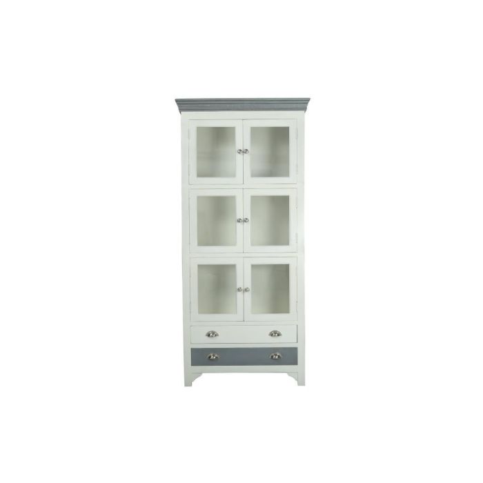 Vitrina Tradicional DKD Home Decor Blanco Gris 40 x 200 x 89 cm