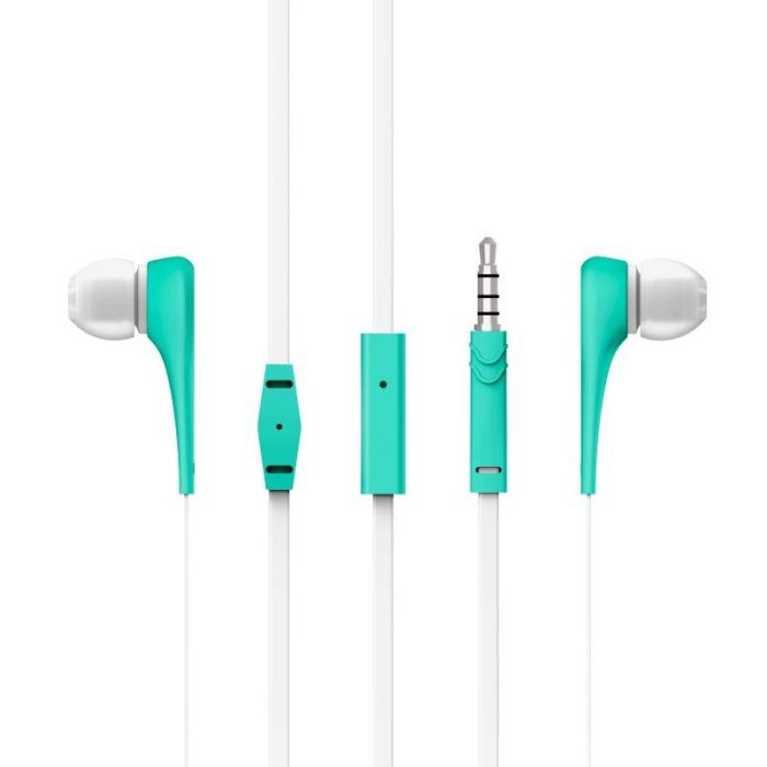 Energy Sistem Auriculares Intrauditivos Style 1 Menta con Micrófono y Cable Plano para Smartphone 1
