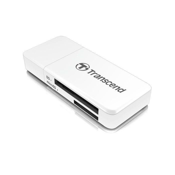 Transcend Transcend, RDF5 Card Reader, USB Type-A, USB 3.1 Gen 1, White 3 Transcend Transcend, RDF5 Card Reader, USB Type-A, USB 3.1 Gen 1, White 3