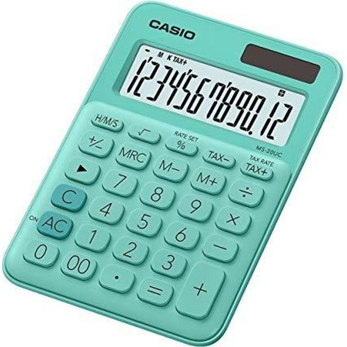 Calculadora Casio MS-20UC Verde 2,3 x 10,5 x 14,95 cm (10 Unidades) 1 Calculadora Casio MS-20UC Verde 2,3 x 10,5 x 14,95 cm (10 Unidades) 1