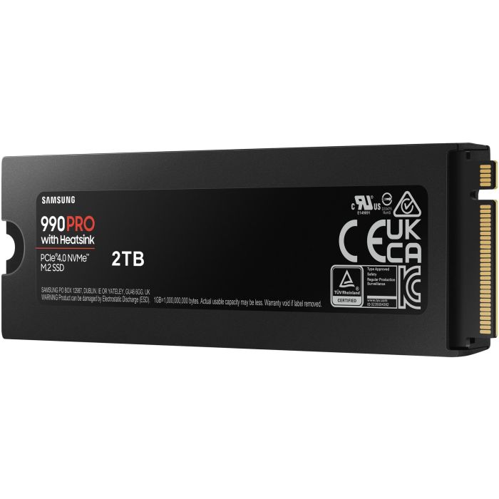 Samsung MZ-V9P2T0CW Disco SSD 990 PRO 2TB M.2 2280 PCIe 4.0 NVMe con Disipador de Calor Compatible PS5 y PC 4