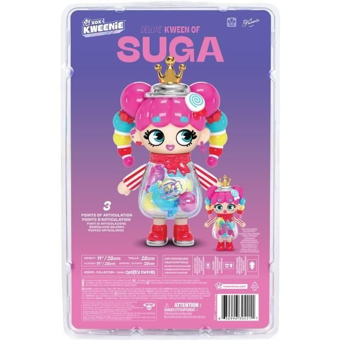 Muñeca gigante - XOX KWEENIE - Caramelo - 28 cm - Articulada - Aspecto único 3 Muñeca gigante - XOX KWEENIE - Caramelo - 28 cm - Articulada - Aspecto único 3