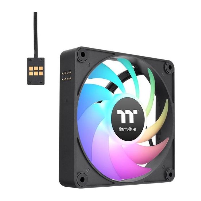 Thermaltake CT120 EX ARGB Ventilador 120mm Iluminación ARGB para Carcasa PC, Rodamiento Hidráulico, 2000 RPM, 68 CFM, Kit 3 Unidades Negro y Blanco 0 Thermaltake CT120 EX ARGB Ventilador 120mm Iluminación ARGB para Carcasa PC, Rodamiento Hidráulico, 2000 RPM, 68 CFM, Kit 3 Unidades Negro y Blanco 0