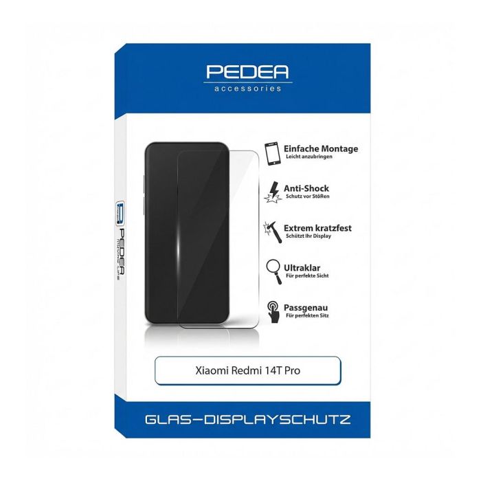 PEDEA Protector de Pantalla para Xiaomi Redmi 14T Pro - Cristal Templado PEDEA Protector de Pantalla para Xiaomi Redmi 14T Pro - Cristal Templado