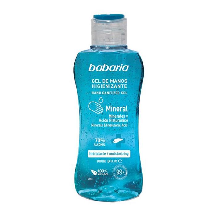 Babaria Mineral gel de manos higienizante 70% alcohol 100 ml Babaria Mineral gel de manos higienizante 70% alcohol 100 ml