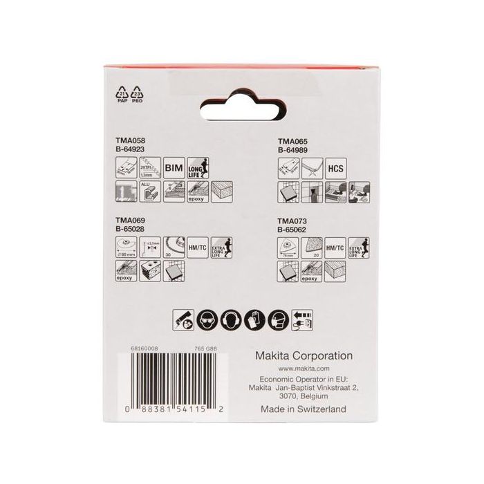 Makita Fliesen-Set (Juego de Azulejos) - 4 Piezas 1