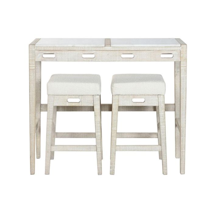 Barra Cocina Moderno DKD Home Decor Natural Blanco 40 x 96 x 112 cm Set de 3 1