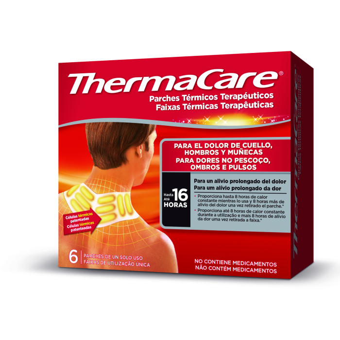 Thermacare Parche Térmico Terapéutico 6 Parches para Dolor de Cuello, Hombro y Muñeca