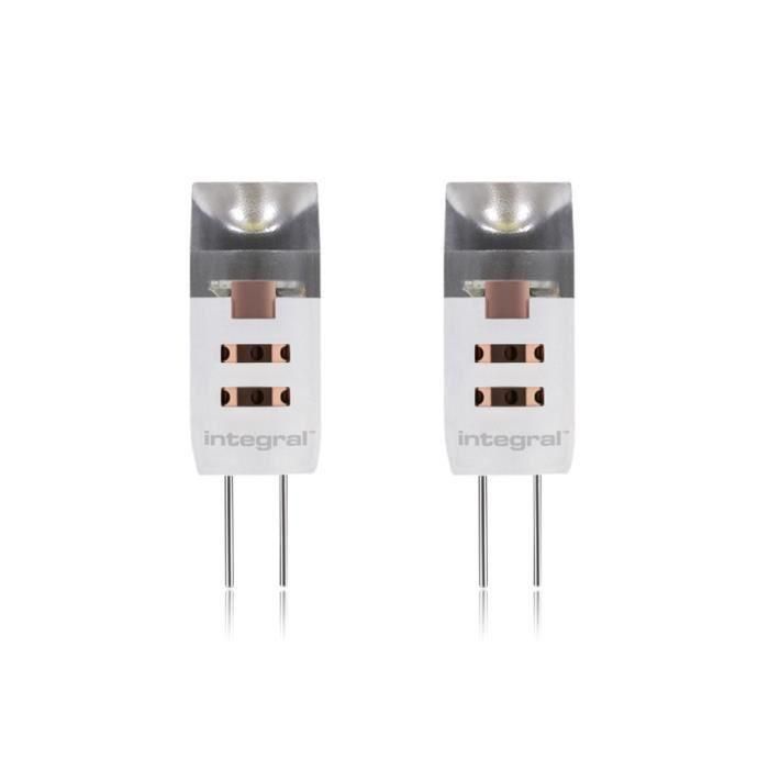 LED INTEGRAL Set de 2 bombillas G4 90lm 1,5W equivalente a 10W 12V LED INTEGRAL Set de 2 bombillas G4 90lm 1,5W equivalente a 10W 12V