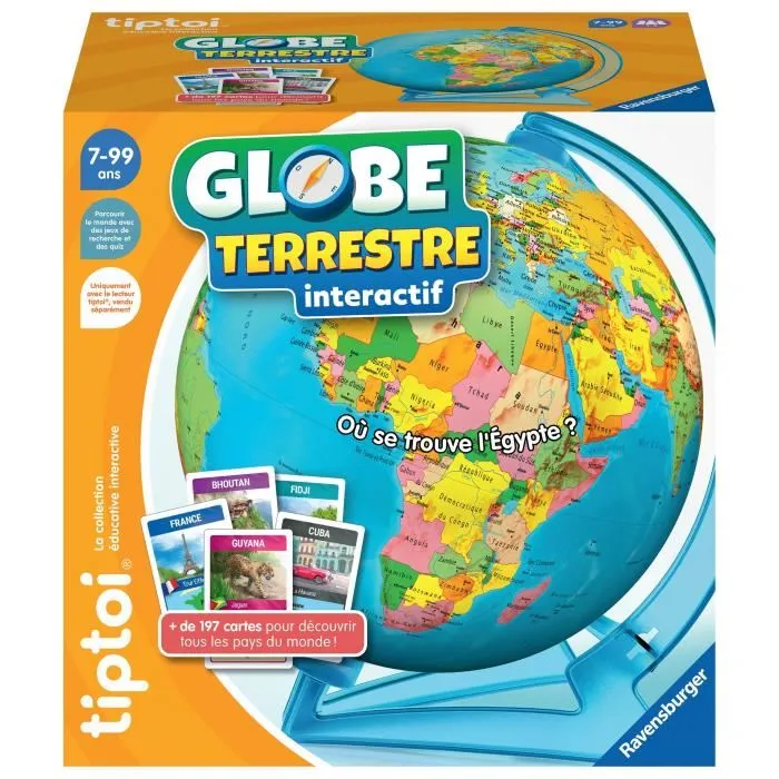 Ravensburger 4005556001910 Globo terrestre interactivo Tiptoi A partir de 7 años 5 Ravensburger 4005556001910 Globo terrestre interactivo Tiptoi A partir de 7 años 5
