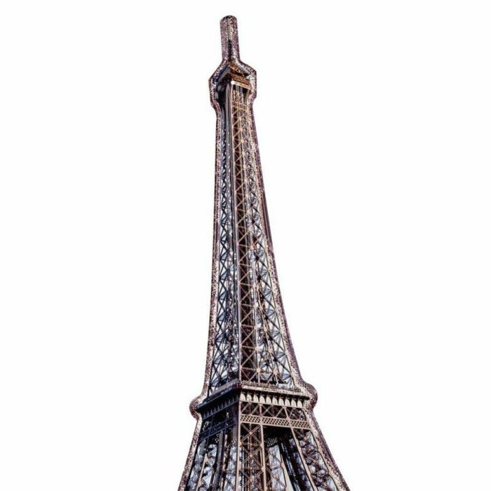 Placa de Pared Alexandra House Living Hierro Torre Eiffel 80 x 1 x 43 cm 4