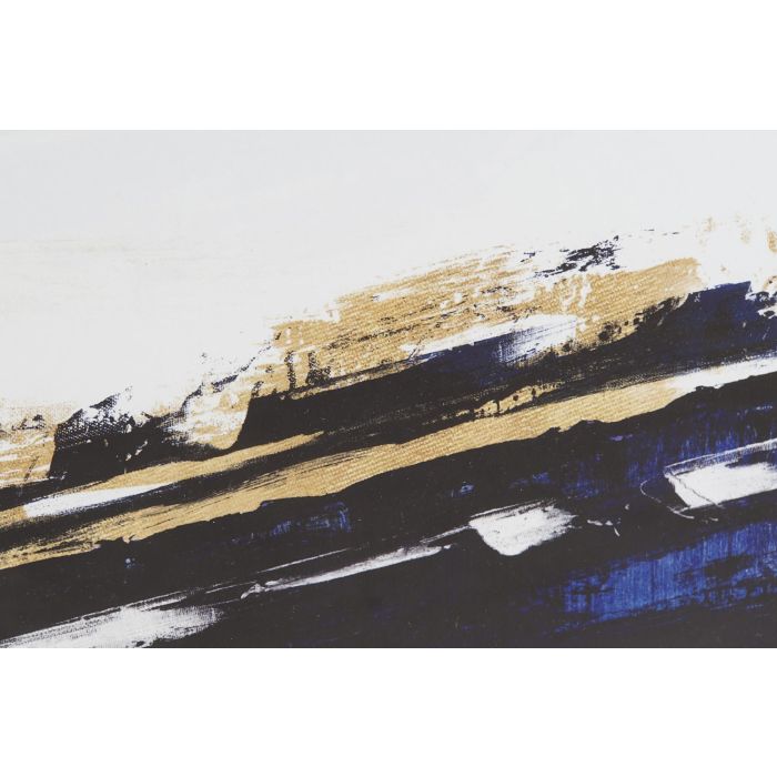 DKD Home Decor Cuadro Glam Abstracto Azul Dorado 80x60x3 cm de Cristal y Ps - Pack 2 Unidades 2 DKD Home Decor Cuadro Glam Abstracto Azul Dorado 80x60x3 cm de Cristal y Ps - Pack 2 Unidades 2