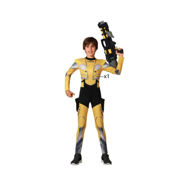Disfraz Coche Robot Amarillo Niño Infantil 10-12 Años Disfraz Coche Robot Amarillo Niño Infantil 10-12 Años